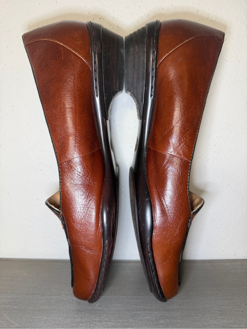 Women’s Sofft Leather Napoli Loafers Grown Leather Shoes Embossed 10M - Picture 7 of 10